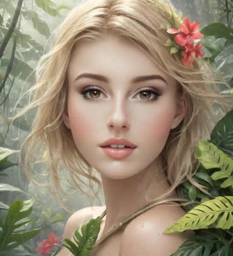 fantasy portrait,faery,beautiful girl with flowers,girl in flowers,faerie,natural cosmetic,romantic portrait,flower fairy,flora,magnolia,jessamine,portrait background,romantic look,natural cosmetics,tropical floral background,natura,mystical portrait of a girl,elven flower,dryad,fairy queen