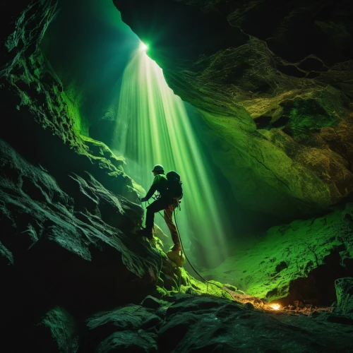 cave tour,canyoning,caving,lava cave,lava tube,pit cave,cave,cenote,sea cave,cave on the water,al siq canyon,speleothem,green waterfall,beam of light,blue cave,karst area,karst landscape,underground lake,glow of light,ice cave,Photography,General,Fantasy