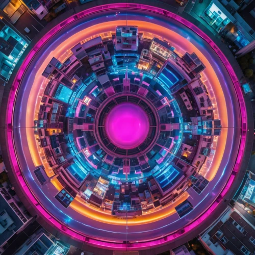 cyclocomputer,electron,kaleidoscope,techno color,abstract retro,computer art,orbital,colorful spiral,cinema 4d,matrix,colorful city,purpleabstract,fragmentation,panopticon,hub,kaleidoscopic,cyberspace,trip computer,panoramical,fractal environment,Photography,General,Realistic