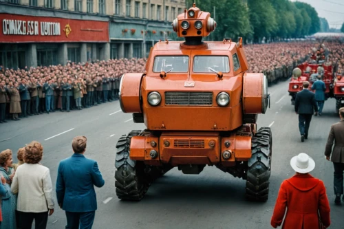 parade,victory day,magirus,magirus-deutz,gaz-53,ural-375d,panhard pl 17,ancient parade,gdr,military robot,industrial fair,artillery tractor,world war ii,tatra 613,churchill tank,steyr 220,ussr,soviet union,autocracy,child's fire engine,Photography,General,Cinematic