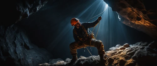 cave tour,caving,chasm,cave man,descent,pillars of creation,cave,lava tube,lava cave,digital compositing,speleothem,light bearer,the pillar of light,cave girl,pit cave,hanged man,visual effect lighting,free solo climbing,canyoning,photomanipulation,Photography,General,Fantasy