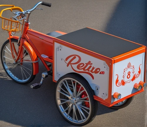 ice cream cart,rickshaw,bicycle trailer,fruit car,barrel organ,delivery truck,recumbent bicycle,children's ride,ice cream stand,racing bicycle,battery food truck,mobike,electric bicycle,beer car,vending cart,delivery service,tricycle,ice cream van,trike,rollatini,Photography,General,Realistic