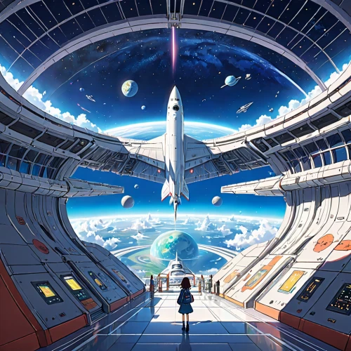 sky space concept,space tourism,spaceship space,sci fiction illustration,space art,space station,space port,heliosphere,earth station,futuristic landscape,space ship,space voyage,starship,space travel,space craft,space,ufo interior,space ships,spaceship,out space,Anime,Anime,Traditional