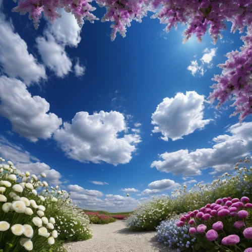 landscape background,flower background,field of flowers,blue sky and white clouds,splendor of flowers,flower field,blooming field,blue sky and clouds,flowers png,meadow landscape,blanket of flowers,sea of flowers,background view nature,springtime background,blue sky clouds,flower garden,flower meadow,spring background,flowering meadow,flowers field,Photography,General,Natural