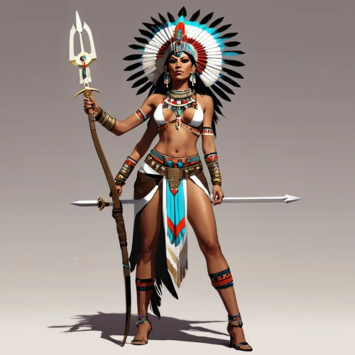 female warrior,warrior woman,pocahontas,american indian,tribal chief,the american indian,torch-bearer,native american,ancient egyptian girl,pharaonic,priestess,tribal arrows,athena,sorceress,inca,goddess of justice,bow and arrows,incas,ancient costume,cherokee,Conceptual Art,Fantasy,Fantasy 06