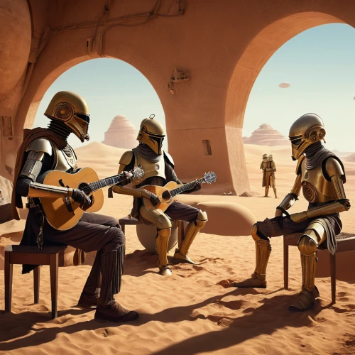 merzouga,musicians,droids,guards of the canyon,cg artwork,cavaquinho,boba,singing sand,tassili n'ajjer,storm troops,clone jesionolistny,oasis,serenade,libyan desert,orchestra,overtone empire,orchestra division,music band,musical ensemble,wise men,Photography,General,Realistic