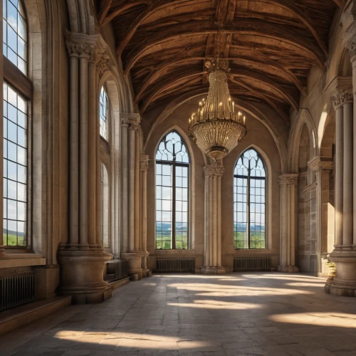 certosa di pavia,versailles,royal castle of amboise,château de chambord,maulbronn monastery,highclere castle,abbaye de belloc,hall of the fallen,french windows,bordeaux,orangery,daylighting,chambord,hohenzollern castle,louvre,renaissance,cloister,immenhausen,royal interior,empty interior,Photography,General,Realistic