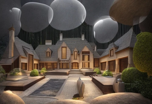 hot-air-balloon-valley-sky,houses clipart,dandelion hall,townhouses,mansion,spheres,airships,corner balloons,star balloons,fantasy city,balloons,3d fantasy,fairy tale castle,surrealism,ballooning,sci fiction illustration,fantasy picture,3d rendering,roof domes,globes,Common,Common,Photography