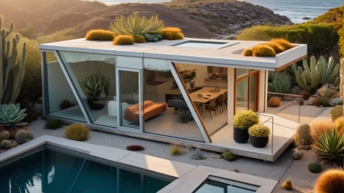 cubic house,dunes house,pool house,house pineapple,roof landscape,mirror house,tropical house,cube house,mid century house,luxury property,modern house,luxury real estate,roof top pool,glass pyramid,summer house,water cube,3d rendering,modern architecture,transparent window,roof garden,Photography,General,Natural