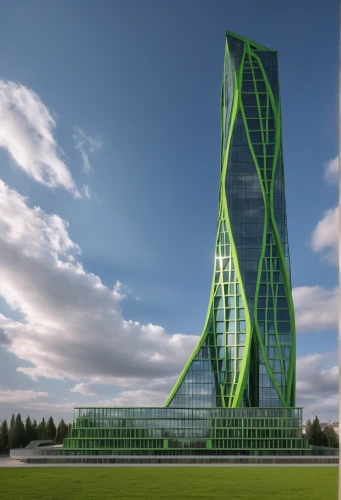 renaissance tower,glass facade,futuristic architecture,glass building,pc tower,residential tower,the skyscraper,skyscraper,stalin skyscraper,messeturm,steel tower,eco hotel,kirrarchitecture,glass facades,high-rise building,stalinist skyscraper,west indian gherkin,arhitecture,tatarstan,electric tower,Photography,General,Realistic