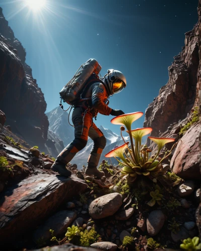 mountain guide,terraforming,mountain rescue,explorer,exploration,lost in space,alpine crossing,mission to mars,hiker,digital compositing,explore,canyoning,the spirit of the mountains,adventure racing,descent,backpacking,the wanderer,wander,tracer,mountaineering,Photography,General,Fantasy