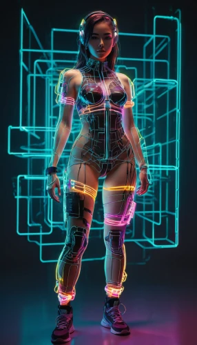 cyber,cyberpunk,3d figure,cyberspace,tracer,neon human resources,3d render,vector girl,cyber glasses,wireframe,cybernetics,cyborg,3d model,futuristic,cinema 4d,3d man,operator,digiart,electro,neon light,Conceptual Art,Daily,Daily 21