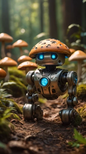 tau,minibot,mushroom landscape,forest mushroom,valerian,bot training,bot,lawn mower robot,patrols,forest mushrooms,forest floor,autonomous,droid,plant protection drone,digital compositing,b3d,cinema 4d,mech,sci-fi,sci - fi,Photography,General,Cinematic