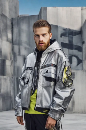 high-visibility clothing,national parka,windbreaker,north face,marroc joins juncadella at,concrete background,polar fleece,windsports,outerwear,man's fashion,parka,stylograph,dry suit,bicycle clothing,male model,rain suit,rossi,fashion street,acronym,sportswear