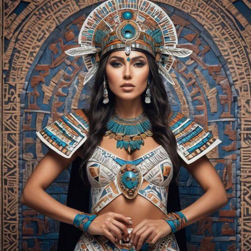 ancient egyptian girl,cleopatra,ancient egyptian,ancient egypt,pharaonic,egyptian,priestess,tutankhamun,horus,tutankhamen,egyptology,shamanic,warrior woman,pharaoh,orientalism,pocahontas,ancient people,headdress,pharaohs,ancient costume,Illustration,Realistic Fantasy,Realistic Fantasy 42