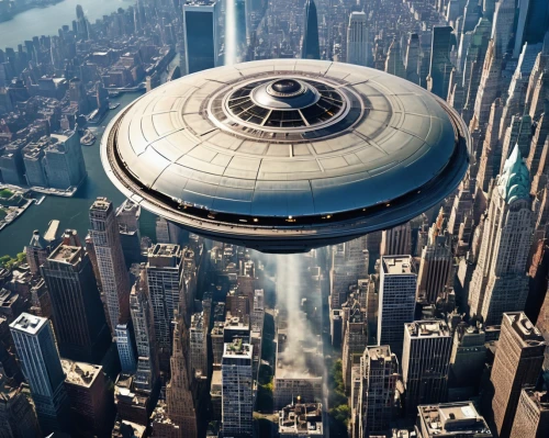 futuristic architecture,flying saucer,helipad,musical dome,sky space concept,futuristic art museum,airship,skycraper,skyscraper,futuristic,metropolis,airships,unidentified flying object,the skyscraper,futuristic landscape,sky city,alien ship,roof domes,spaceship,vertigo,Photography,General,Realistic