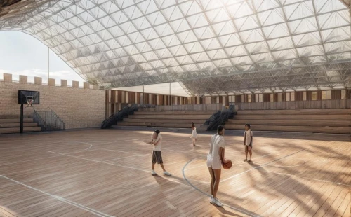 basketball court,qasr azraq,soumaya museum,real tennis,indoor games and sports,school design,caravansary,archidaily,caravanserai,outdoor basketball,3d rendering,musical dome,daylighting,wooden construction,woman's basketball,italy colosseum,ancient theatre,field house,amphitheater,skating rink,Architecture,General,Transitional,Mediterranean Organic