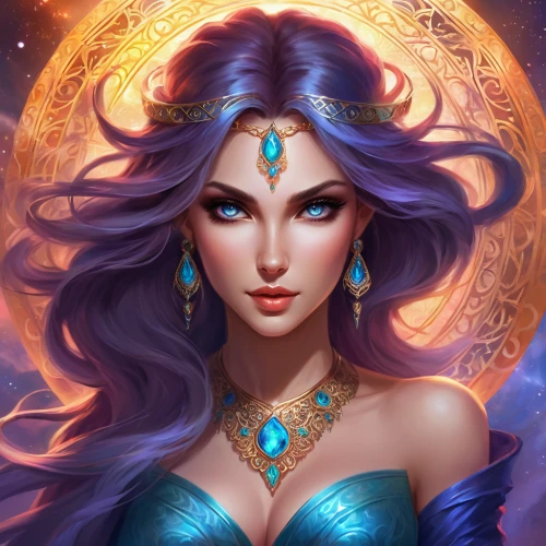 zodiac sign libra,fantasy portrait,sorceress,fantasy art,fantasy woman,mermaid vectors,blue enchantress,horoscope libra,zodiac sign gemini,libra,medusa,the enchantress,queen of the night,fantasy picture,zodiac sign leo,the zodiac sign pisces,priestess,oriental princess,cleopatra,violet head elf,Illustration,Realistic Fantasy,Realistic Fantasy 01