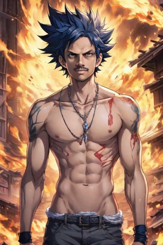 fire background,angry man,katakuri,male character,jin deui,saji,blacksmith,asagiri,edge muscle,fairy tail,vegeta,fire devil,ripped,tangelo,explosion destroy,hot metal,my hero academia,wiz,fighter destruction,takuan