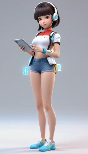 3d figure,kotobukiya,3d model,game figure,siu mei,honmei choco,retro girl,japanese idol,mako,plug-in figures,pi mai,jin deui,rc model,rockabella,maya,yo-kai,mini e,sega,matsuno,girl at the computer,Unique,3D,3D Character