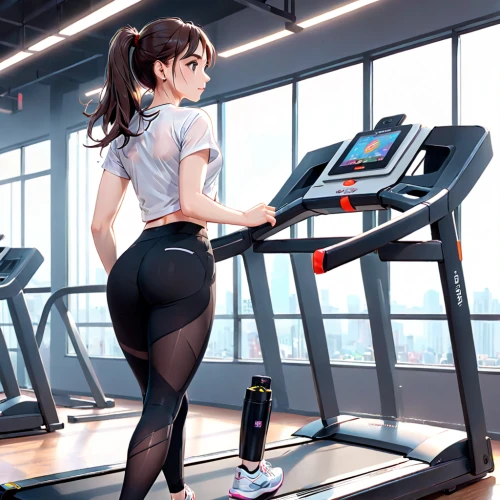 exercise machine,fitness room,treadmill,exercising,exercise,workout,workout equipment,running machine,gym girl,work out,fitness center,sports exercise,workout items,exercise equipment,sports girl,honmei choco,indoor cycling,workout icons,physical exercise,personal trainer,Anime,Anime,General
