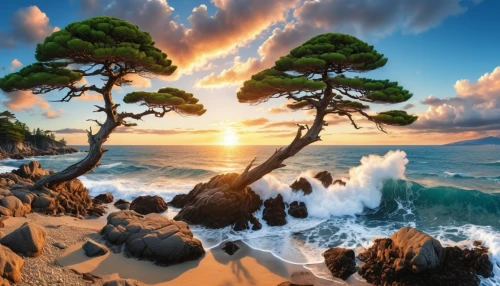 coastal landscape,beach landscape,dragon tree,beautiful beaches,pine tree,beautiful beach,dream beach,pine-tree,beautiful landscape,beach scenery,canarian dragon tree,tropical and subtropical coniferous forests,landscapes beautiful,canary islands,sea landscape,an island far away landscape,mountain beach,pacific coastline,landscape background,pine trees,Photography,General,Realistic