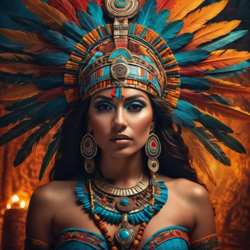 indian headdress,ancient egyptian girl,headdress,cleopatra,feather headdress,egyptian,shamanic,warrior woman,american indian,native american,ancient egyptian,ancient egypt,aztec,pharaonic,tutankhamun,tutankhamen,ancient costume,the american indian,tribal chief,shamanism,Photography,General,Fantasy