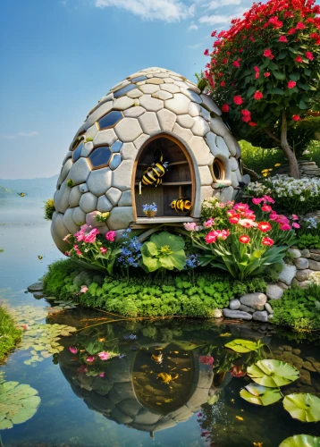 pizza oven,stone oven,fairy house,stone oven pizza,stone lotus,japanese garden ornament,wishing well,round hut,miniature house,beautiful home,home landscape,mushroom landscape,house by the water,mushroom island,hobbiton,bee house,summer cottage,igloo,insect house,floating islands,Photography,General,Natural