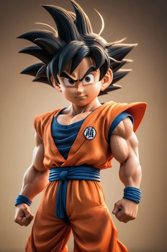 goku,son goku,takikomi gohan,dragon ball,dragonball,kame sennin,dragon ball z,3d figure,3d rendered,3d model,3d render,game figure,anime 3d,vegeta,cleanup,figure of justice,actionfigure,super cell,trunks,stone background,Photography,General,Cinematic