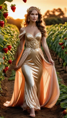 celtic woman,aphrodite,fantasy picture,ground cherry,golden apple,celtic queen,greek myth,fantasy woman,faery,digital compositing,fairy tale character,yellow rose background,peach rose,image manipulation,fairy queen,way of the roses,rosa 'the fairy,rosa ' amber cover,greek mythology,faerie,Photography,General,Realistic