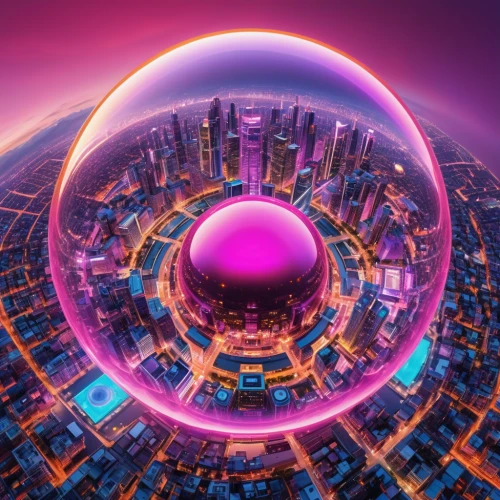 glass sphere,lensball,spherical,baku eye,little planet,sphere,orb,planet eart,panoramical,fantasy city,torus,crystal ball,globe,glass ball,colorful city,crystal ball-photography,tianjin,spherical image,prism ball,pink city,Photography,General,Realistic