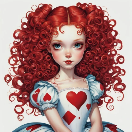 queen of hearts,redhead doll,red heart,raggedy ann,red heart shapes,valentine pin up,painted hearts,heart clipart,red-haired,valentine day's pin up,heart icon,heart shape,heart-shaped,heart candy,red head,hearts,heart,heart with hearts,puffy hearts,fire heart,Illustration,Abstract Fantasy,Abstract Fantasy 11