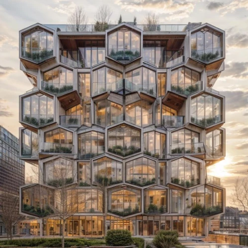 building honeycomb,honeycomb structure,cubic house,cube stilt houses,hudson yards,glass building,hotel w barcelona,lattice windows,mixed-use,kirrarchitecture,futuristic architecture,cube house,solar cell base,arhitecture,apartment building,bulding,honeycomb grid,modern architecture,hexagonal,the hive,Architecture,General,Modern,Functional Sustainability 1