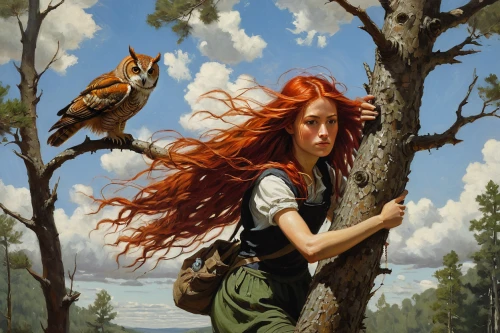 girl with tree,woman playing,hunting scene,david bates,woman playing violin,treeing feist,girl with bread-and-butter,red-haired,young woman,redheads,arborist,girl with dog,girl picking apples,little girl in wind,eurasian red squirrel,girl with gun,lilian gish - female,the girl next to the tree,fantasy portrait,rowan-tree,Conceptual Art,Fantasy,Fantasy 15