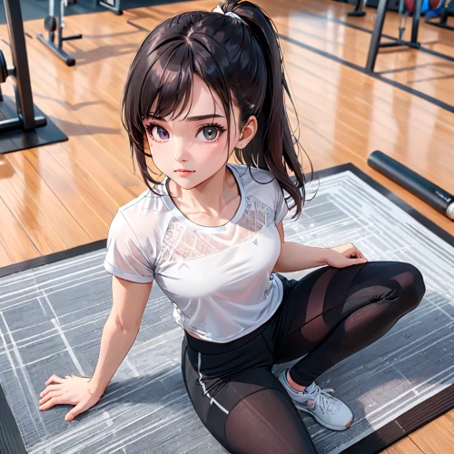 gym girl,workout,fitness room,workout items,gym,workout equipment,foam roll,sports girl,work out,exercising,yoga class,fitness center,lifting,personal trainer,exercise,gymnastics room,weightlifting,sports exercise,honmei choco,sports training,Anime,Anime,General