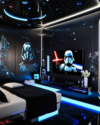 home cinema,home theater system,great room,boy's room picture,sci fi surgery room,kids room,sleeping room,modern room,little man cave,game room,star wars,starwars,blue room,children's bedroom,interior design,ufo interior,baby room,computer room,modern decor,entertainment center,Conceptual Art,Sci-Fi,Sci-Fi 10