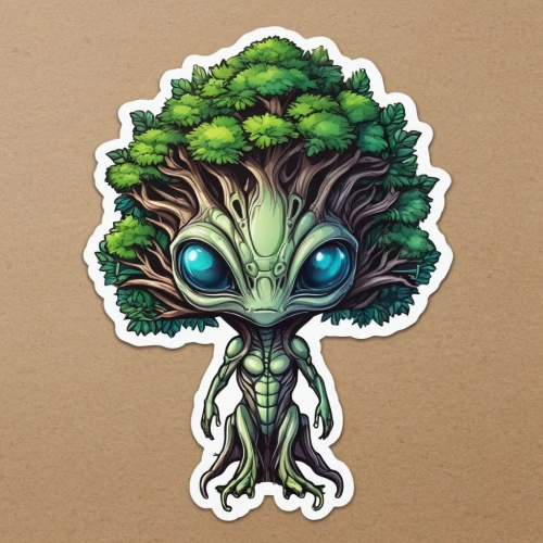 groot,baby groot,groot super hero,dryad,dwarf tree,tree man,flourishing tree,tree crown,tree mushroom,hornbeam,linden blossom,rooted,alien,growth icon,treetop,sprout,potted tree,gnarled,fig tree,green tree,Unique,Design,Sticker