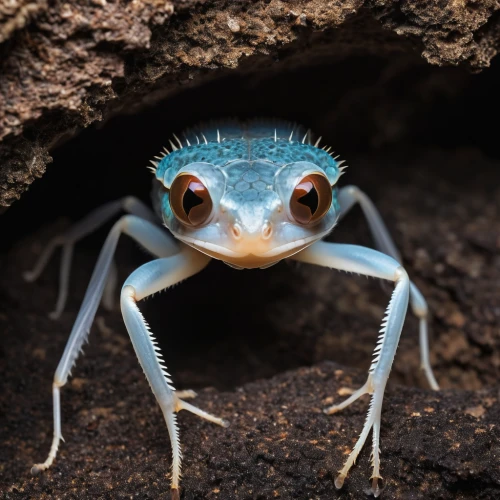 splendor skink,malagasy taggecko,banded geckos,mole salamander,western whiptail,plains spadefoot,whiptail,dusky salamander,coral finger frog,gammarus,coral finger tree frog,narrow-mouthed frog,litoria caerulea,lungless salamander,skink,poison dart frog,agalychnis,fringe-toed lizard,salamander,northern two-lined salamander,Photography,General,Realistic