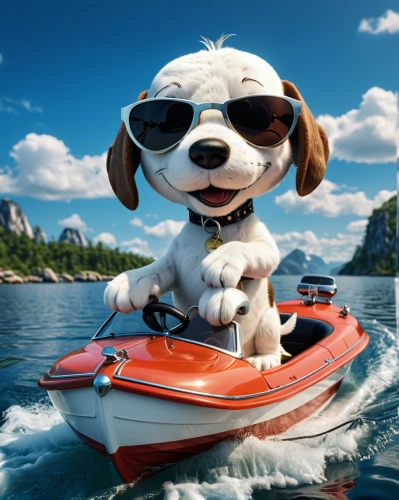 boats and boating--equipment and supplies,powerboating,boating,jack russel,dog in the water,summer floatation,beagle,snoopy,speedboat,boat operator,water dog,watercraft,water sports,toy dog,boat ride,water sport,boat trip,dog photography,personal water craft,inflatable boat