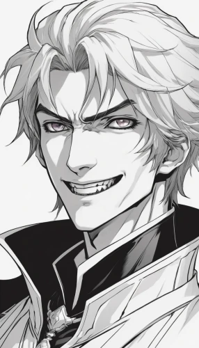 paine,corvin,nelore,joseph,alexander,kado,hawks,claudius,tyrion lannister,robert harbeck,ruler,winking,male character,grin,snarling,killer smile,the son of lilium persicum,leo,butler,admiral von tromp,Illustration,Japanese style,Japanese Style 13