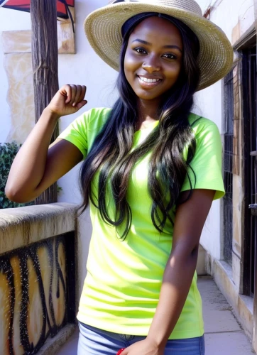 nigeria woman,yellow sun hat,television presenter,zambia zmw,artificial hair integrations,green mamba,green background,african woman,cameroon,social,countrygirl,bussiness woman,angolans,divine healing energy,ordinary sun hat,wildlife biologist,panama hat,maria bayo,shadbush,lake victoria