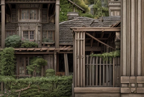 chinese architecture,wooden houses,japanese architecture,asian architecture,stilt houses,korean folk village,hanging houses,stilt house,wooden construction,tree house hotel,wooden facade,suzhou,wooden house,bamboo plants,popeye village,kiyomizu,timber house,model house,ancient house,escher village,Realistic,Foods,None