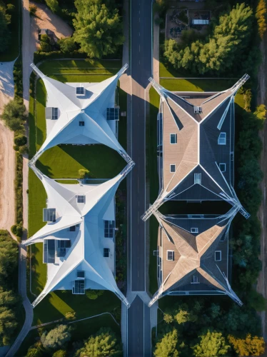 roof landscape,suburban,house roofs,aerial view umbrella,aerial landscape,roof domes,overhead shot,drone shot,symmetrical,bird's eye view,the center of symmetry,drone image,drone view,suburbs,view from above,north american fraternity and sorority housing,from above,aerial photography,roofs,aerial shot,Photography,General,Natural