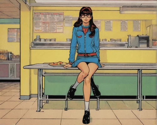 retro diner,girl in the kitchen,mari makinami,retro woman,retro girl,waitress,woman at cafe,retro women,diner,hostess,star kitchen,cigarette girl,girl-in-pop-art,kitchenette,kitchen,deli,pop art woman,the girl at the station,modern pop art,girl with bread-and-butter,Illustration,American Style,American Style 14