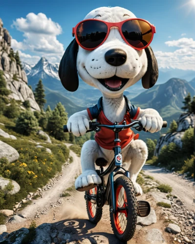 adventure sports,downhill mountain biking,adventure racing,mountain biking,dog hiking,appenzeller sennenhund,mountain bike,pubg mascot,biking,bikejoring,biker,jack russel,mountain guide,tour de france,mountain bike racing,animal sports,freeride,cycling,dog sports,polar a360