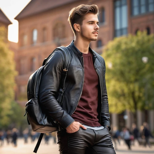 male model,college student,student,men clothes,male poses for drawing,men's wear,leather jacket,malaysia student,student with mic,boy model,young model istanbul,messenger bag,boys fashion,young model,male person,handsome model,bicycle clothing,leather,leather texture,a pedestrian,Photography,General,Natural