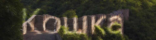 winding steps,inca rope bridge,bamboo forest,zhangjiajie,great wall of china,winding staircase,wooden bridge,rope bridge,wooden stairs,arashiyama,great wall,tigers nest,hanging bridge,chinese architecture,xinjiang,winding road,water stairs,stairway to heaven,scenic bridge,72 turns on nujiang river,Light and shadow,Landscape,Great Wall