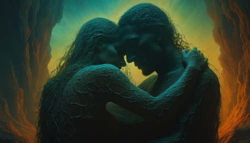 amorous,embrace,love in the mist,mirror of souls,the hands embrace,entwined,sirens,whispering,lover's grief,blue cave,mermaid background,fantasy art,adam and eve,merfolk,making out,sci fiction illustration,man and woman,lovers,romantic portrait,intertwined,Photography,General,Fantasy