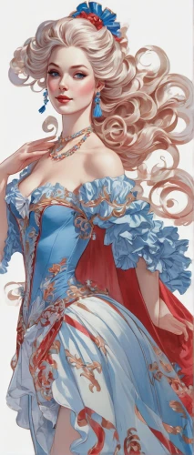 hoopskirt,ball gown,jessamine,red white blue,white blue red,frilly,fashion illustration,country dress,red-blue,red white,southern belle,red and blue,flamenco,coloring,crinoline,liberty,progresses,unfinished,queen of liberty,fashion sketch,Conceptual Art,Fantasy,Fantasy 24