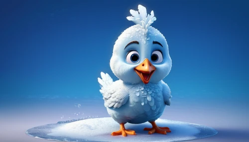 olaf,twitter bird,cockerel,weathercock,chicken 65,fowl,frozen poop,canard,dodo,winter chickens,cinema 4d,donald duck,landfowl,chicken,duck,pato,water fowl,duck bird,chicken bird,twitter logo,Unique,3D,3D Character